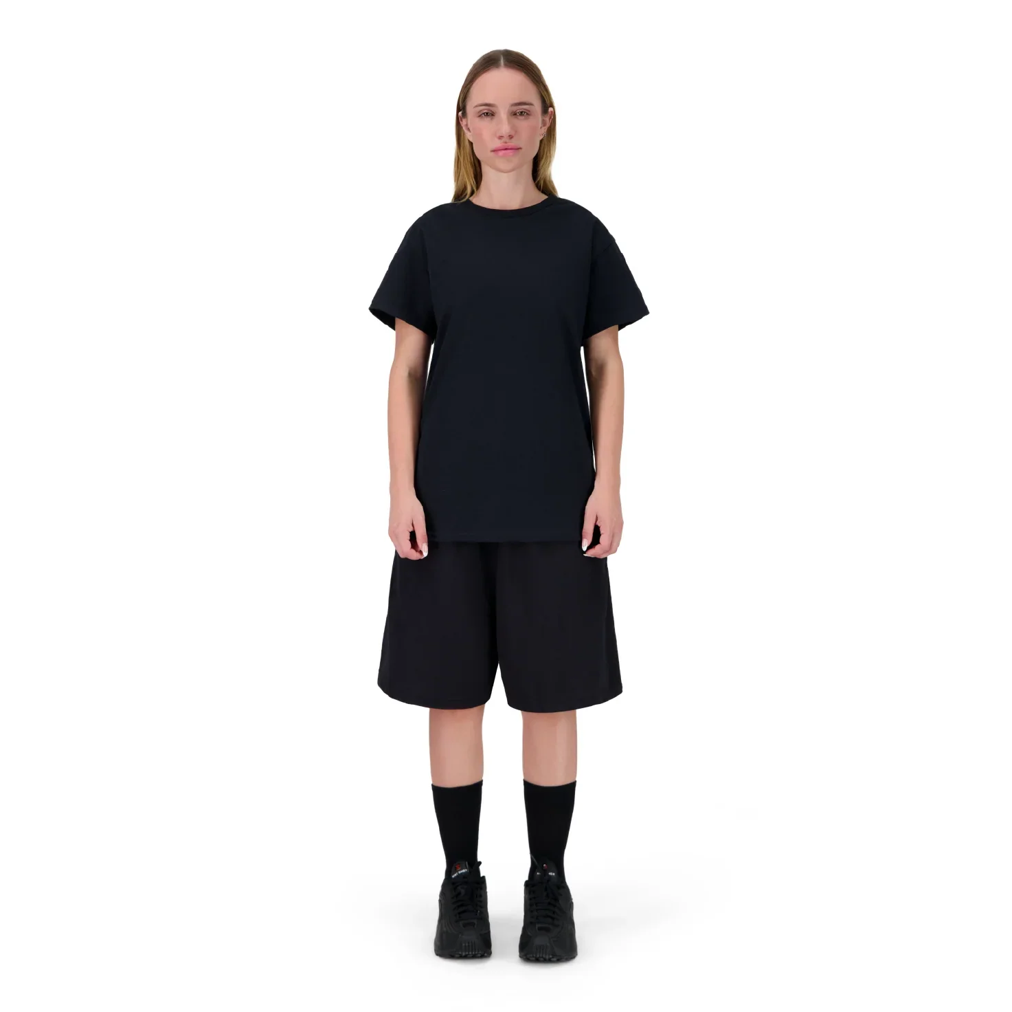 BLACK SHORTS + T-SHIRT SET