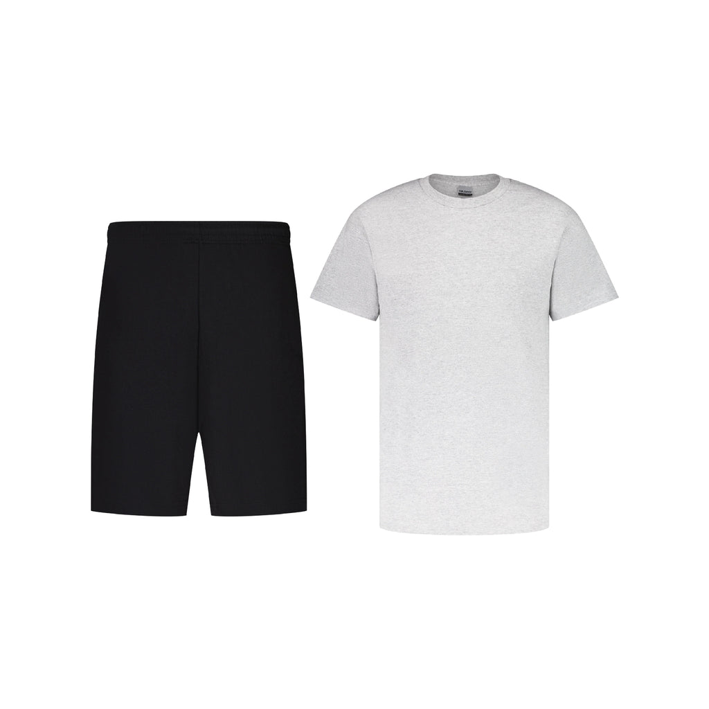 BLACK SHORTS + T-SHIRT SET