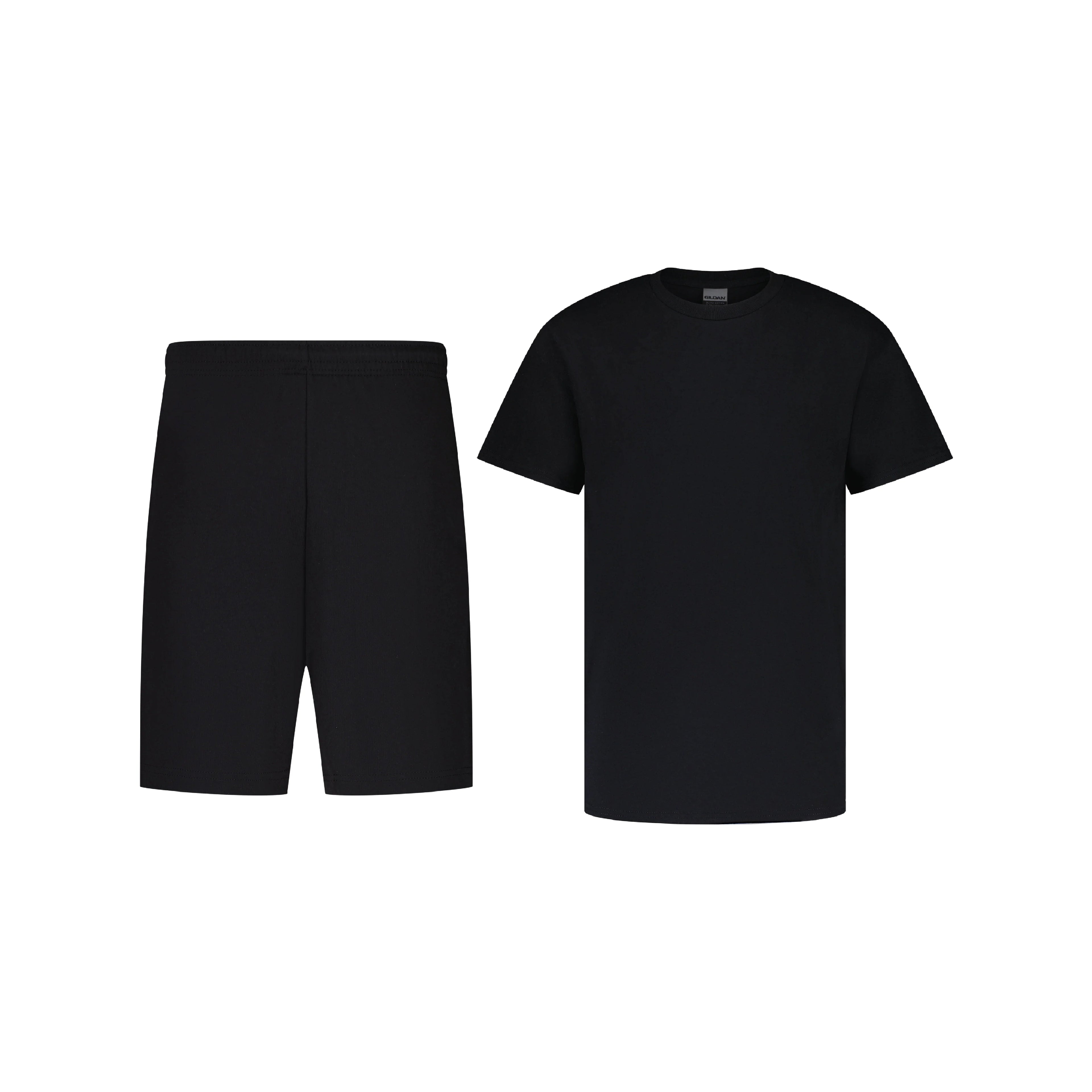 BLACK SHORTS + T-SHIRT SET